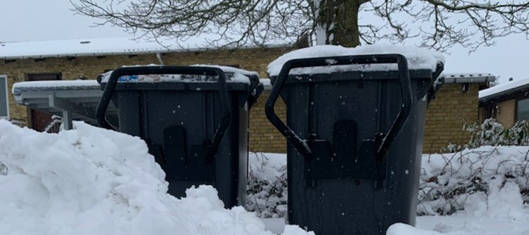 Snestorm udskyder dagens affaldsindsamling
