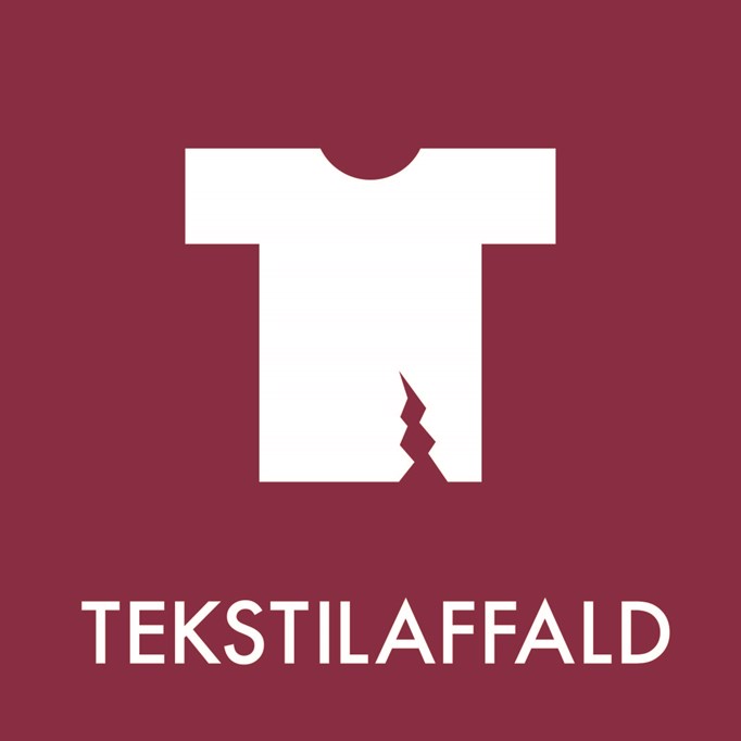 Tekstilaffald-ikon